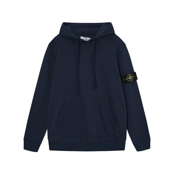 Stone Island Navy Hoodie - Picture 1 of 2